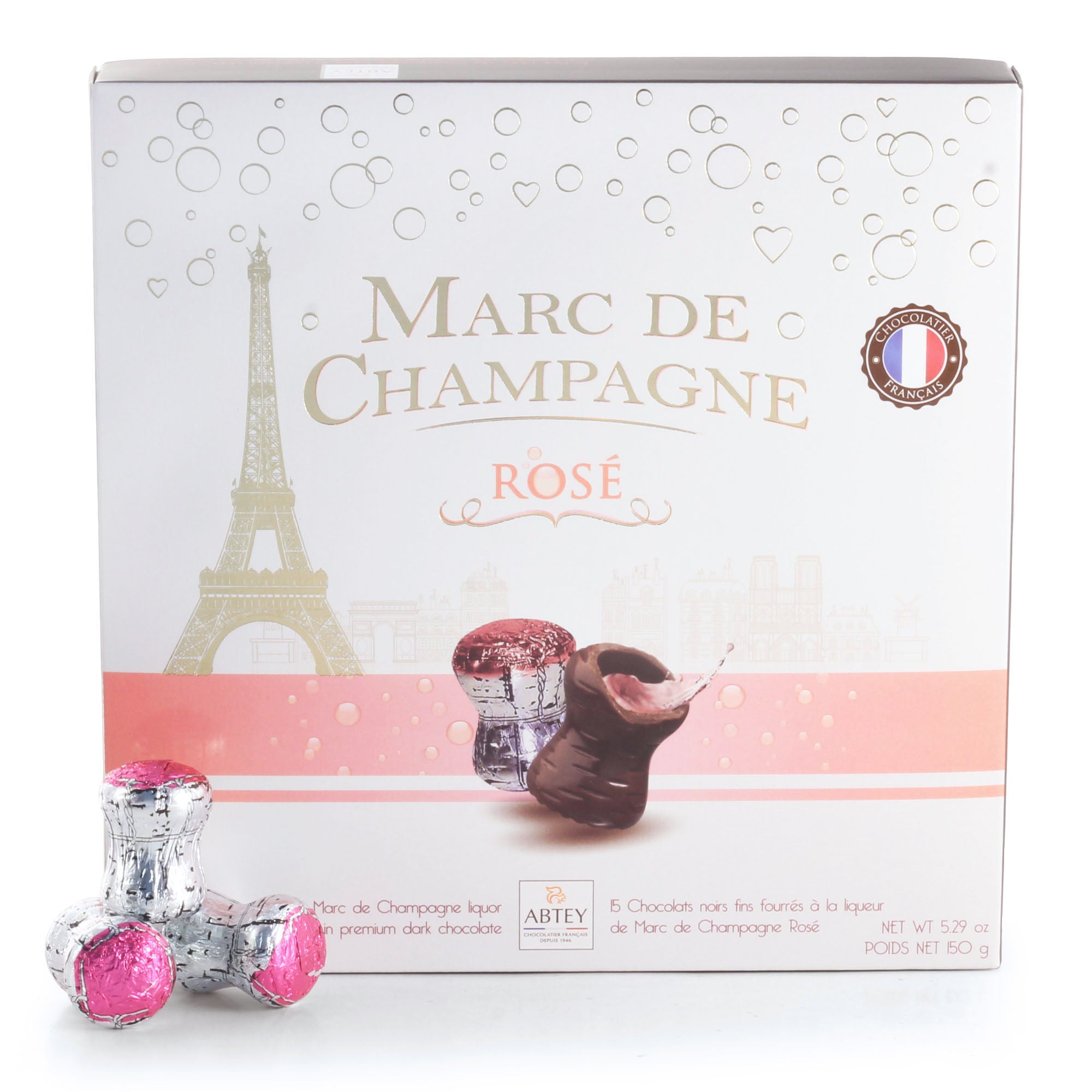 Abtey Rosé Champagne Dark Chocolates