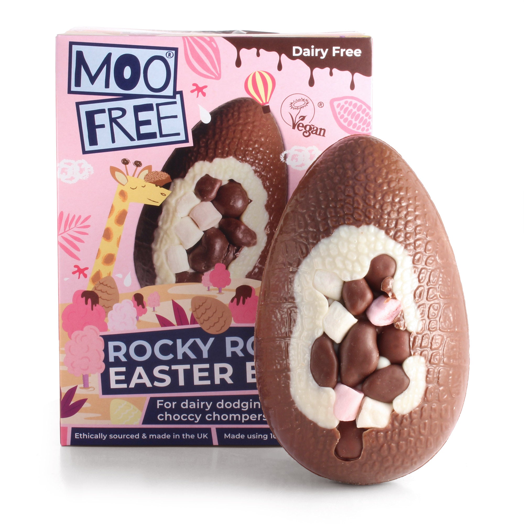 Moo Free Vegan Chocolate Rocky Road Easter Egg