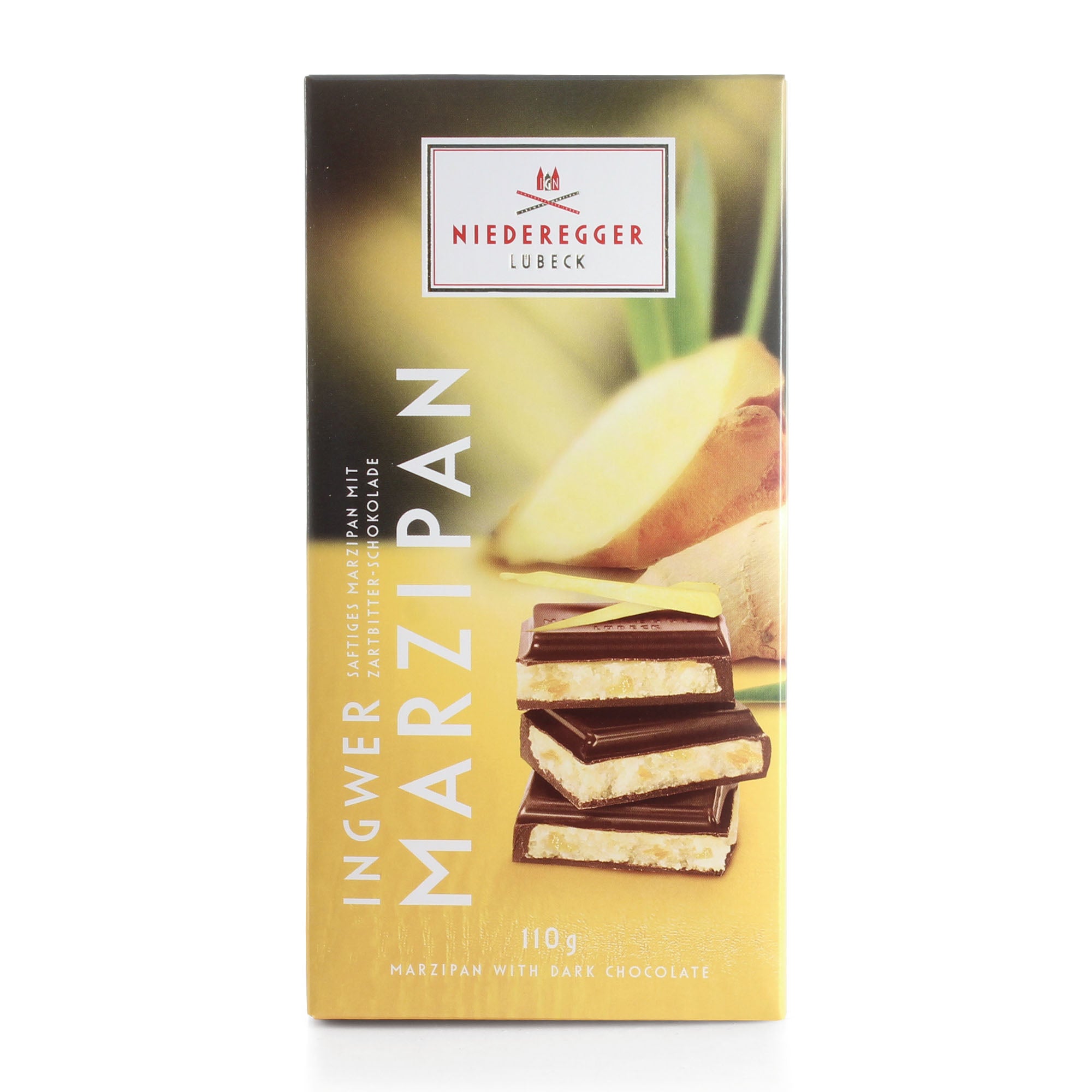 Niederegger Chocolate Marzipan Bar With Ginger