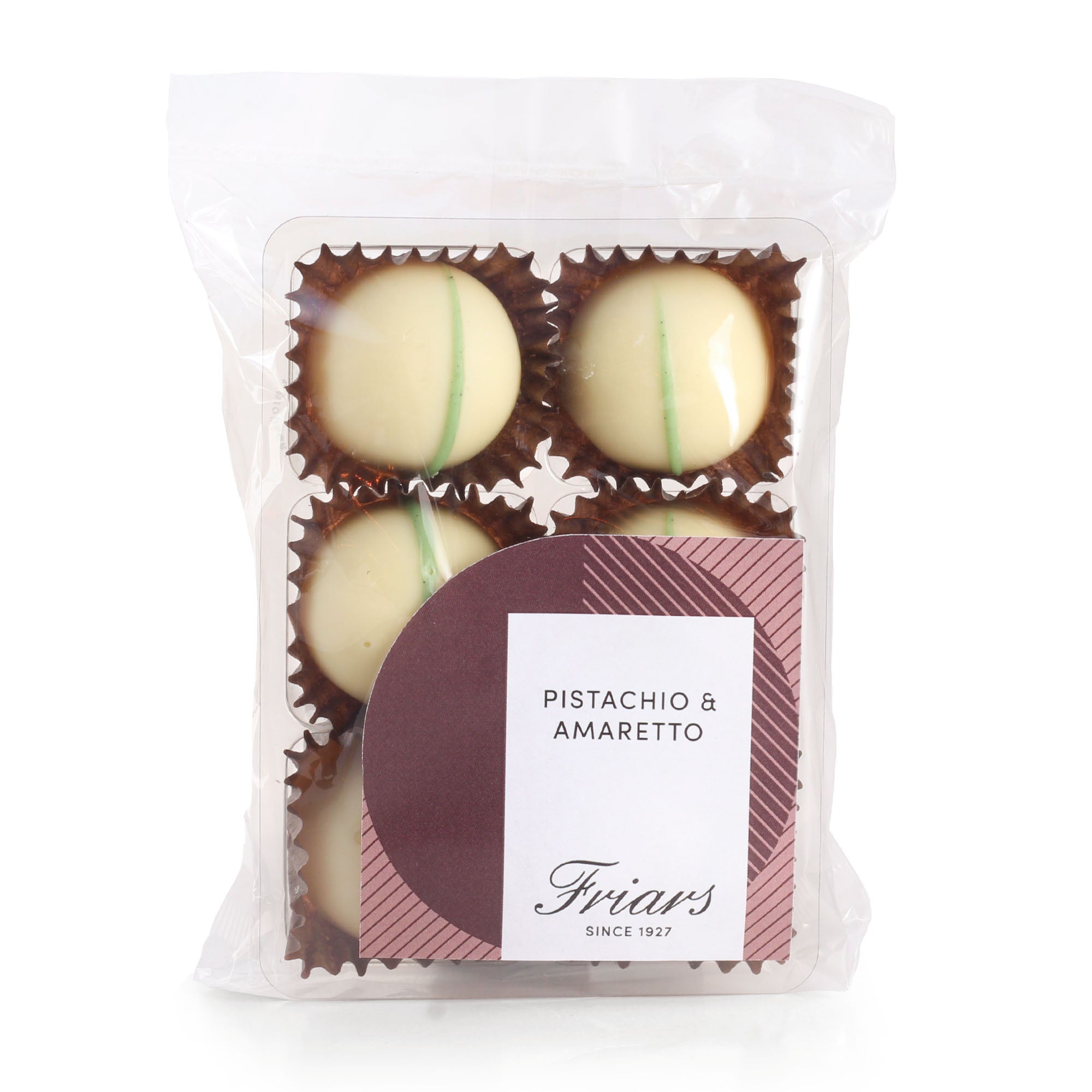 Pistachio & Amaretto White Chocolates