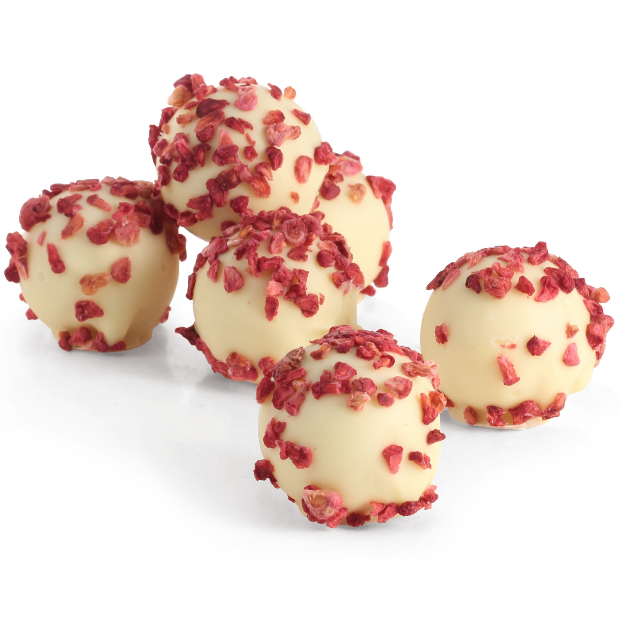 Raspberry Bellini Chocolate Truffles