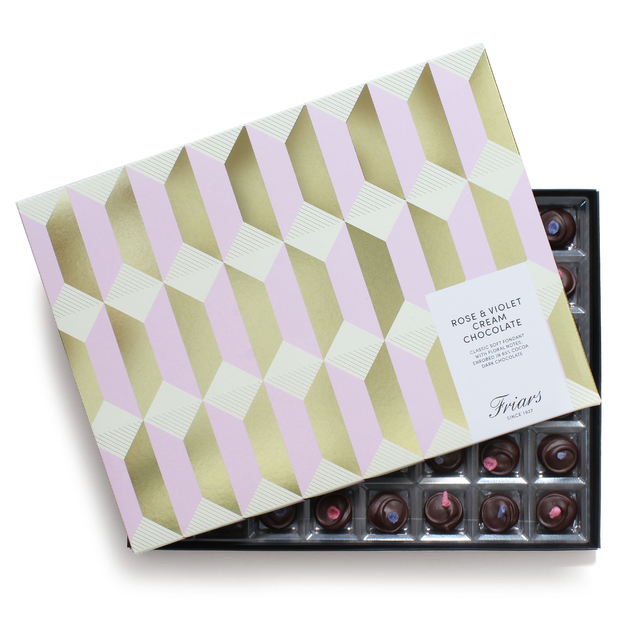 Rose &amp; Violet Cream Chocolate Gift Box