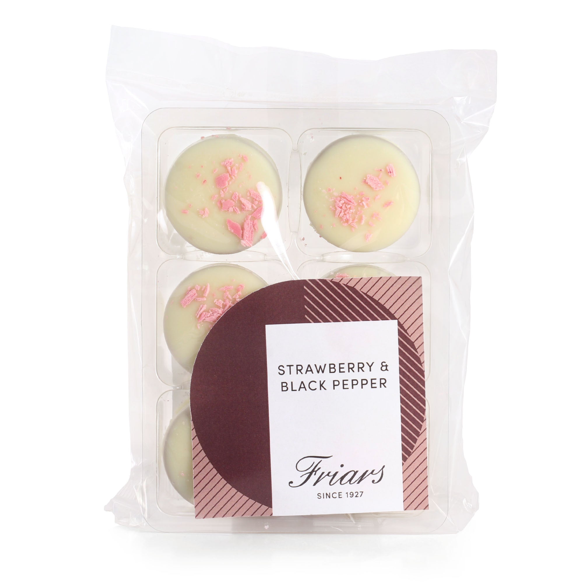 Strawberry & Black Pepper White Chocolates